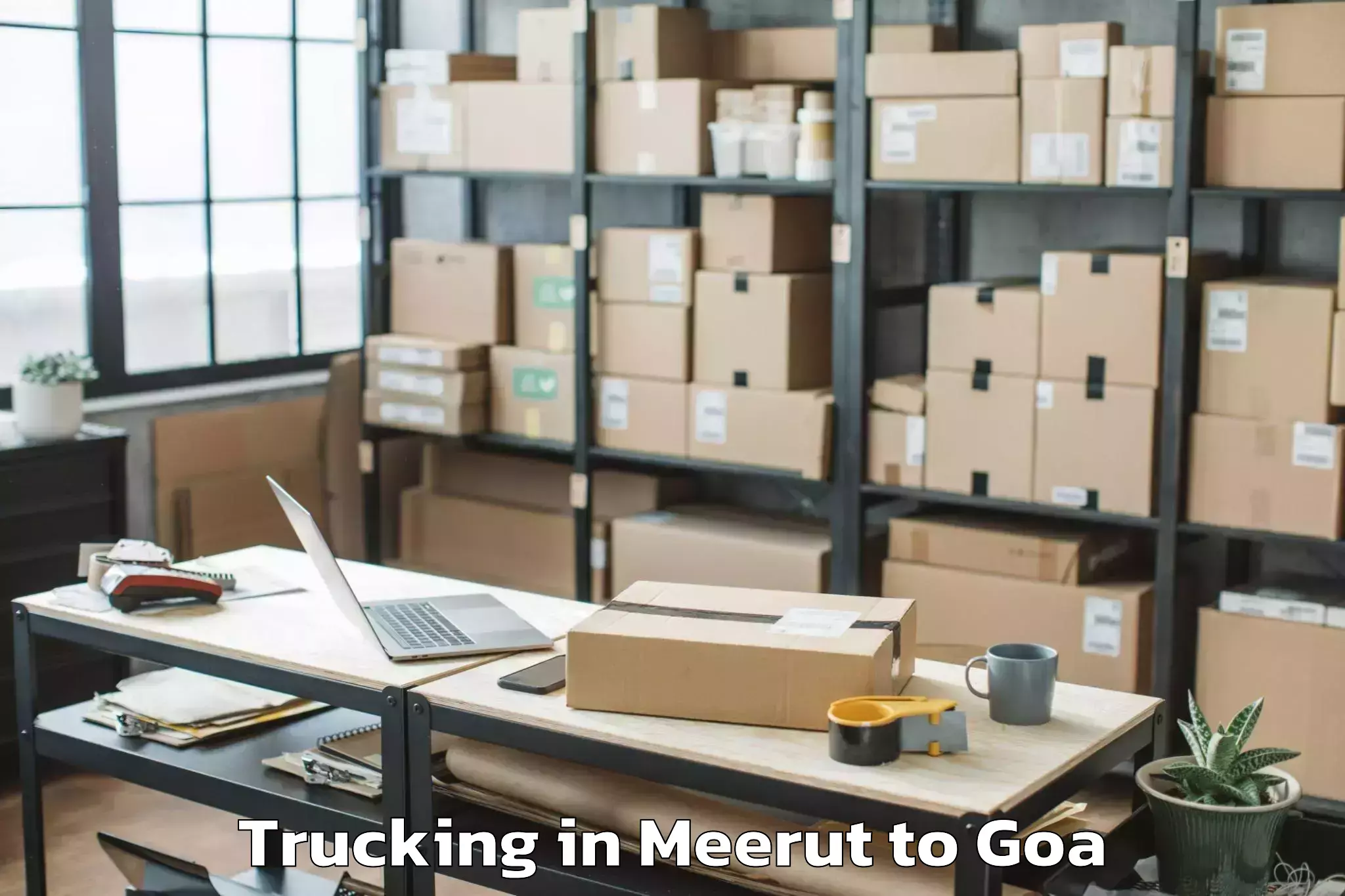 Get Meerut to Dicholi Trucking